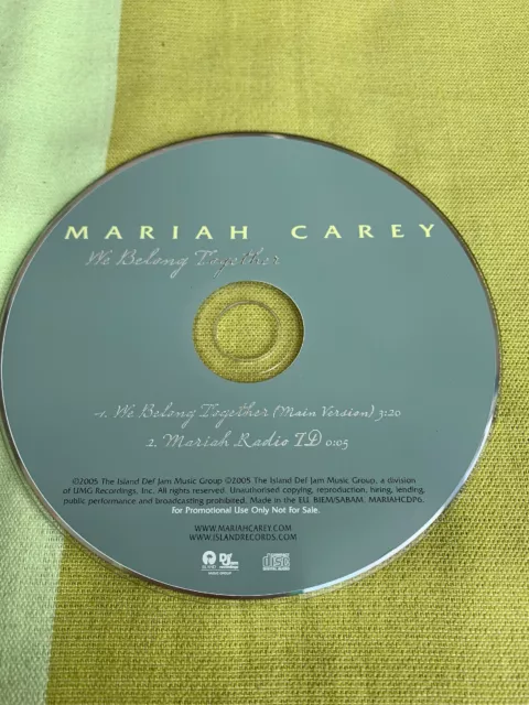 Mariah Carey We Belong Together EU Single Promo 3