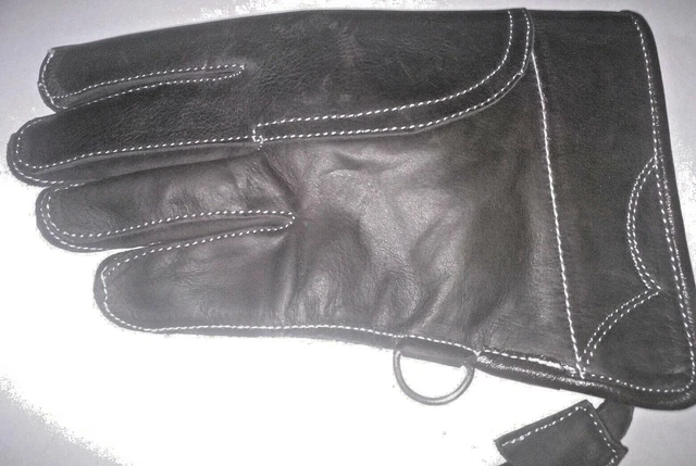 Gant De Fauconnerie Altawash En Double Cuir Nubuck – Taille L – 30,5 Cm – Noir
