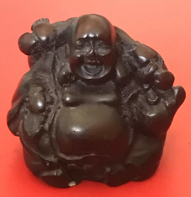 NETSUKE SAMURAI BUDDAH aus Kunststoff # Sammlungsauflösung # 001