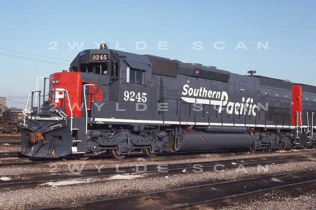 ORIG SLIDE Southern Pacific 9245 SD45T-2 frische Farbe IL 1992