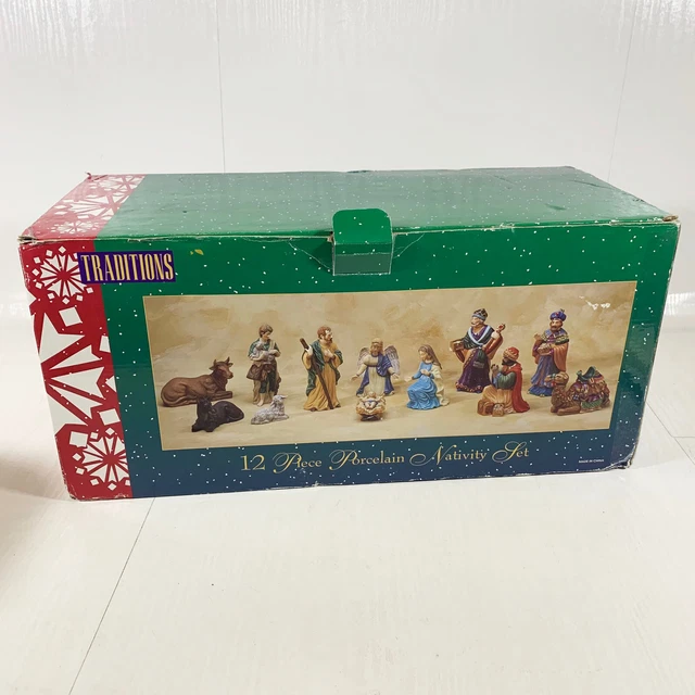 TRADITIONS 12 PIECE Porcelain Nativity Scene Set 75177 Kirkland Costco