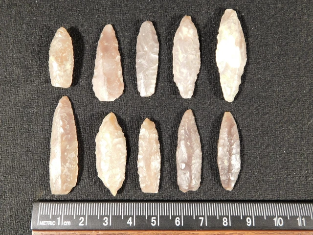 BIG Lot of TEN! Ancient Neolithic Artifacts From Borj Sud Morocco 7.55