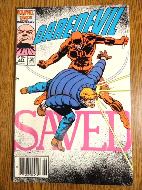 Daredevil #231 Newsstand FVF Frank Miller Llaves Born Again 1st Estampado Marvel