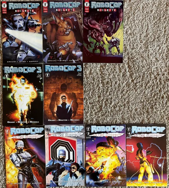 Robocop Lot Dark Horse complete comics series and others from the 1990s