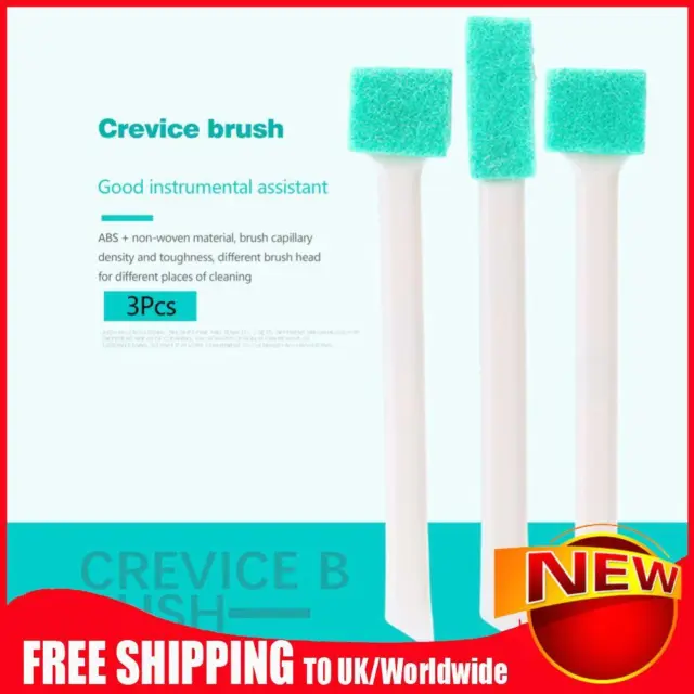 3pcs Household Small Cleaning Brushes Kitchen Hood Window Groove Cleaning Tools