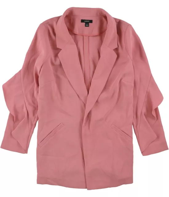 ALFANI WOMENS FLOUNCE Jacket, Pink, Medium $9.95 - PicClick