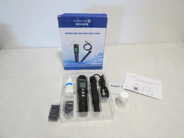 Dissolved Oxygen Analyzer Meter Probe Tester Dissolved Oxygen Detector DO9100