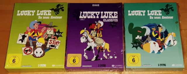 Lucky Luke - Die neuen Abenteuer Vol. 2, 4 & 5 (je 3 DVD Box~FSK-6) NEU/OVP