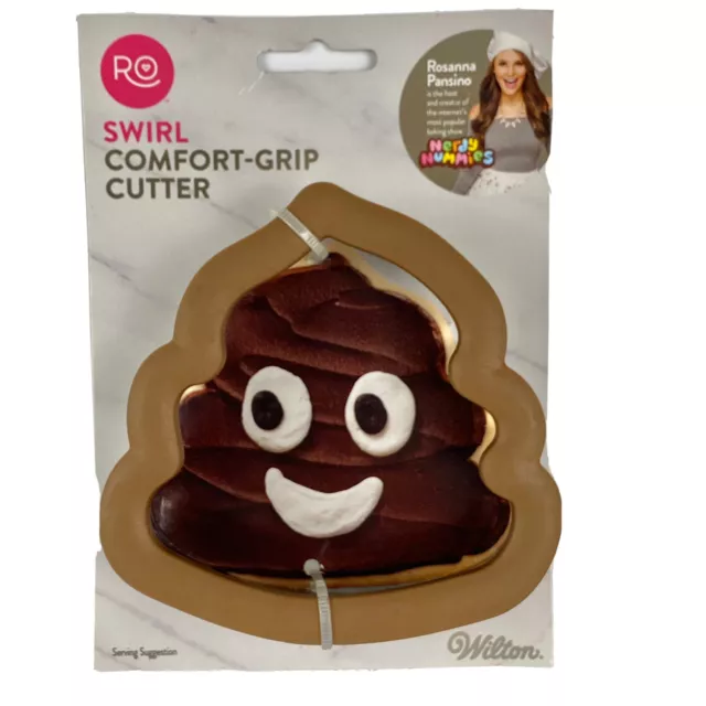 poop emoji cookie cutter mold soft grip wilton rosanna pansino nerdy nummies