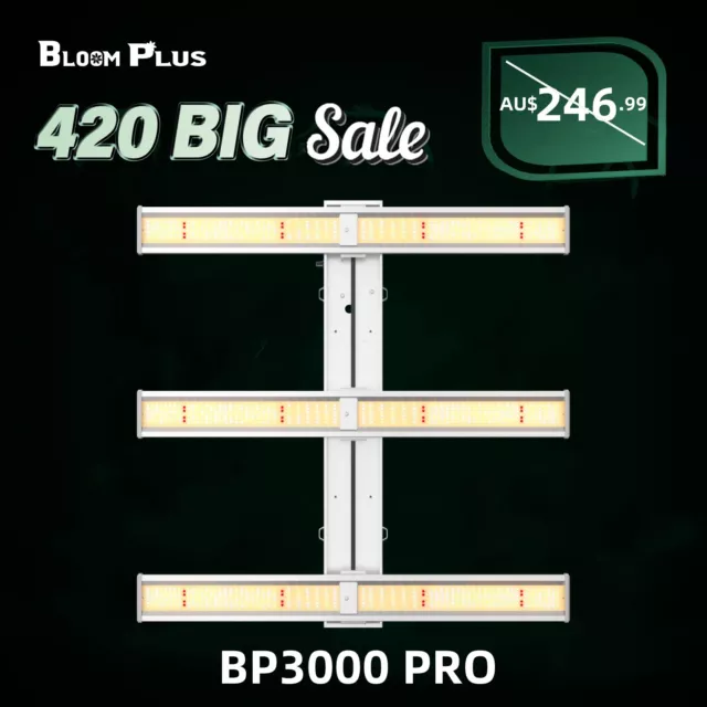 Bloom Plus BP3000 PRO LED Grow Light Bar Full Spectrum for Indoor Grow Plants