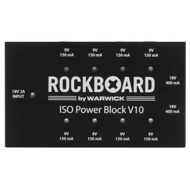 Rockboard by Warwick ISO Power Block V10 Multi Power Supply for Effect Pedals