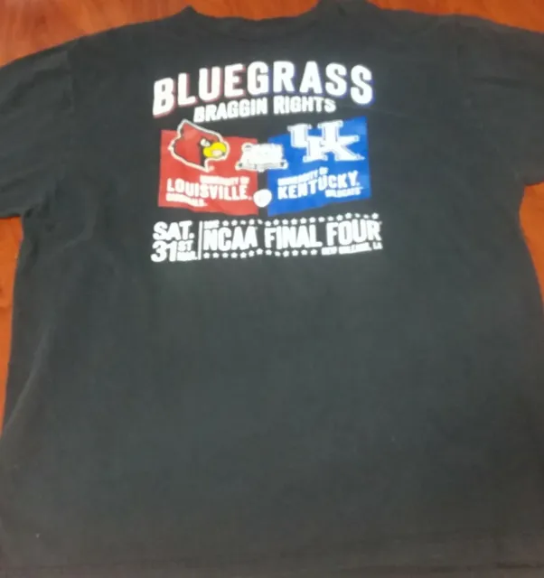 2012 Final Four Kentucky Wildcats Vs Louisville Cardinals T-Shirt Men’s Sz XXL