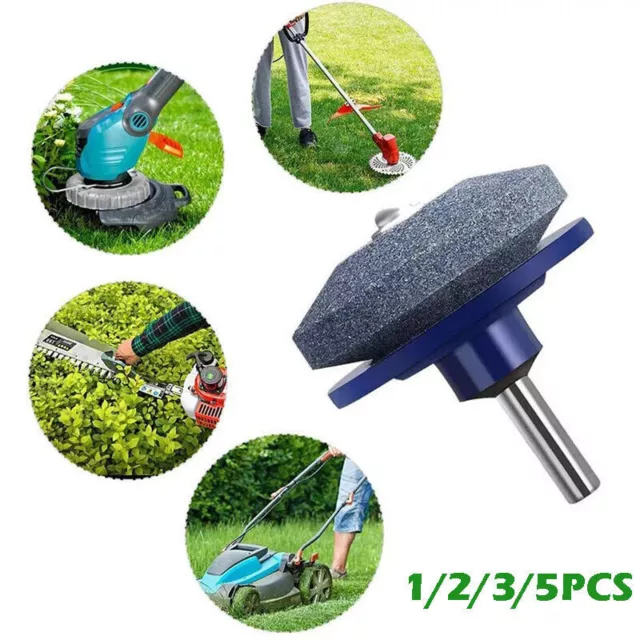 3/5/10PCS Lawnmower Blade Sharpener Garden Lawn Mower Grinder Wheel Stone Drill
