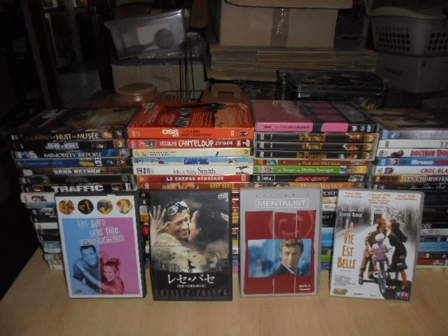 lot de 75 dvd film humour policier....