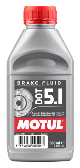 Aceite hidráulico líquido para frenos HIDRAULICOS DOT 5.1 BRAKE FLUID 0,5L 500ML