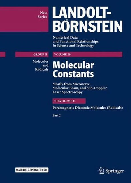 Molecular Constants Mostly from Microwave, Molecular Beam, and Sub-Doppler Laser