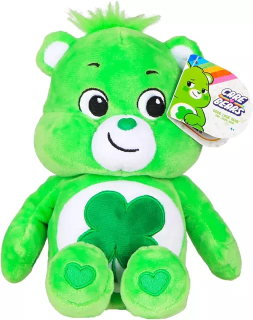 Care Bears | Good Luck Bear 22cm Bean Plush | Collectable Cute Plush Toy, Cuddl