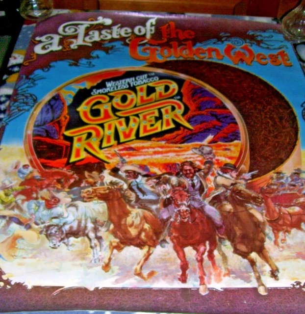 gold river tobacco WESTERN CUT GOLD River Smokeless Tobacco Poster 22