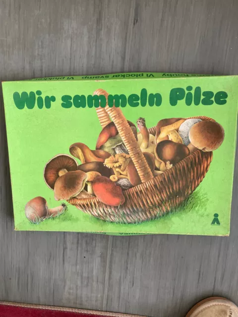 DDR Brettspiel - WIR SAMMELN PILZE  - VEB Plasticart Annaberg-Buchholz