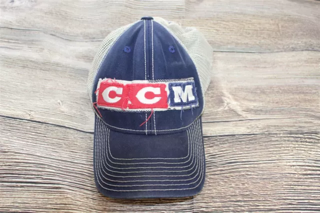 CCM mesh back adjustable hat cap embroidered