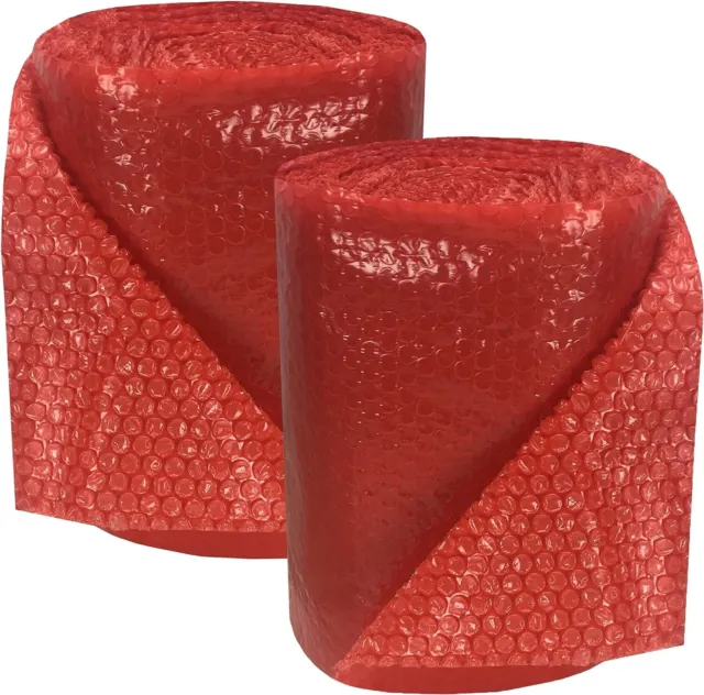 uBoxes, Red Bubble Small 3/16" Wrap x 12" Wide (120-Feet)
