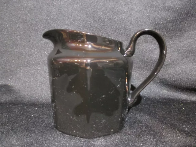 Fitz & Floyd Total Color Black Octagonal Creamer