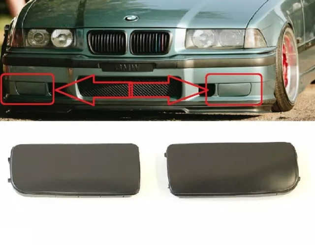 BMW E36 90-96 Gitter Stoßstange Nebelscheinwerfer Blende Vorne Links + Rechts