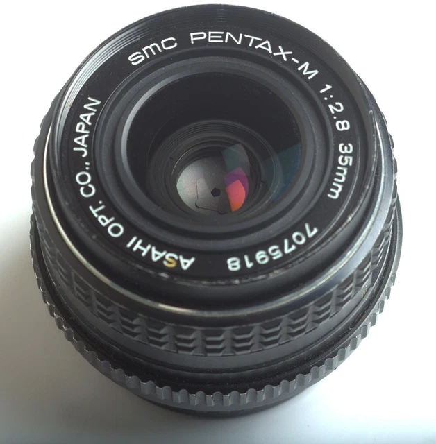Objectif SMC Pentax-M 35mm f 1:2,8 Monture Pentax Superbe état