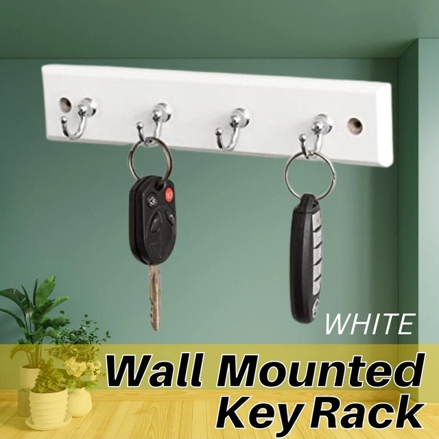 4 Hooks Coat Robe Hat Clothes Wall Mount Hanger Towel Rack Holder Key Organizer 3