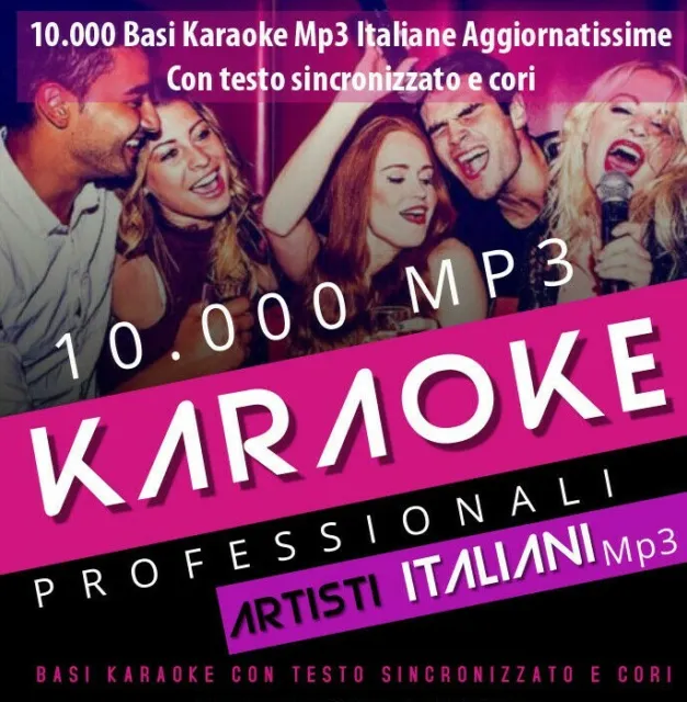 10.000 BASI KARAOKE ITALIANE MP3 PRO AGGIORNATISSIME 2023 +Midi