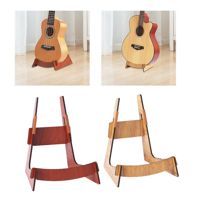 Support Guitare En Bois Pliable - Stand Universel Acoustique Classique Épais Portable