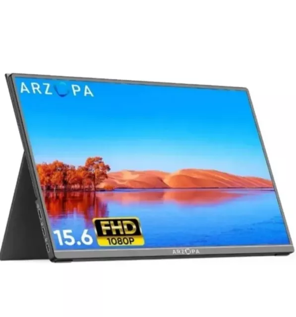 Portable Monitor 15.6 Inch 1920×1080 FHD IPS Screen with HDMI Arzopa A1 Gamut