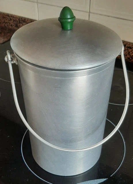 Antigua Lechera De Aluminio