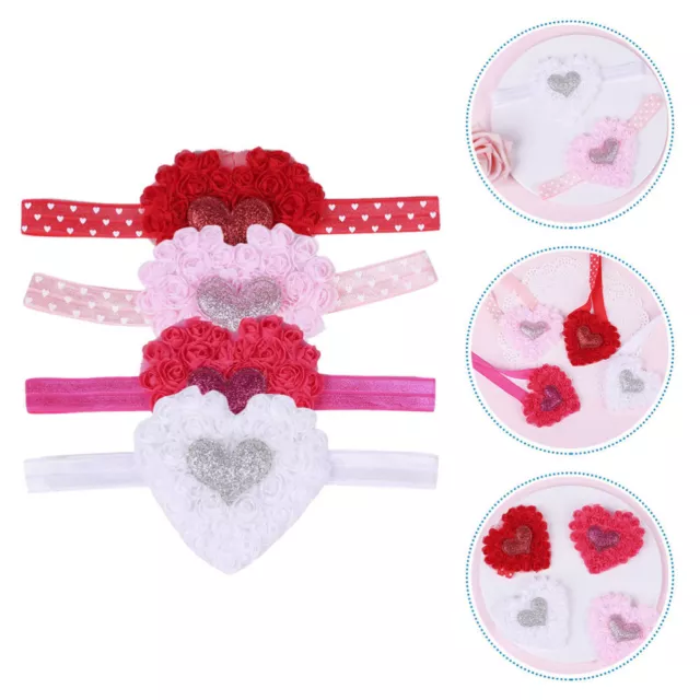 4 Pcs Chiffon Children's Headband Funny Headbands Para Bebé