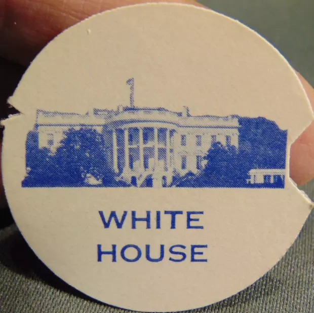 RARE Original Number Card White House On Rotary Dial Phone