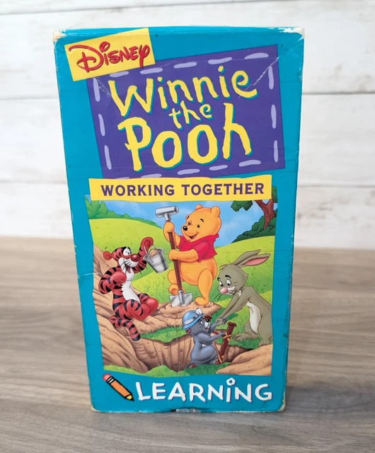 DISNEY WINNIE THE Pooh Working TogetherLearning VHS Tigger Piglet ...