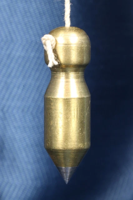Plomada perico hierro y bronce. Miniatura. Plumb bob iron and bronze. Miniature.