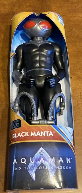 DC BLACK MANTA 1st Edition Aquaman The Lost Kingdom 12" Figure Spinmaster