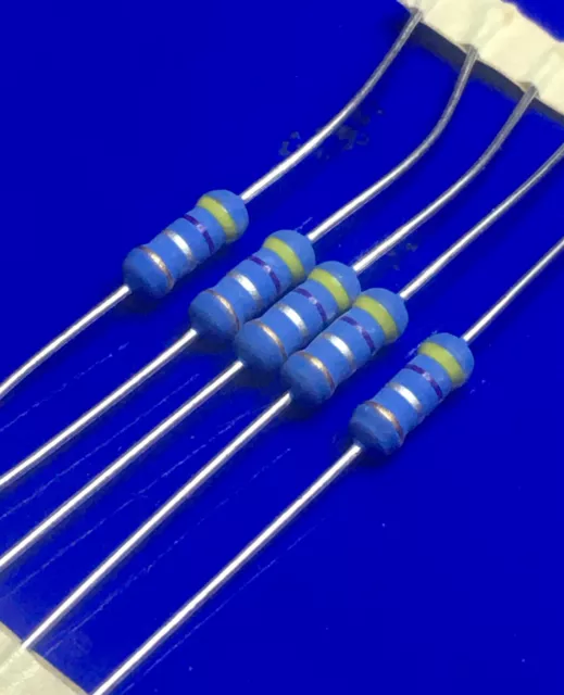 5 Resistenze metal oxide THT 0,47 ohm 1W ±5% Ø4x10mm ( 5 pezzi )