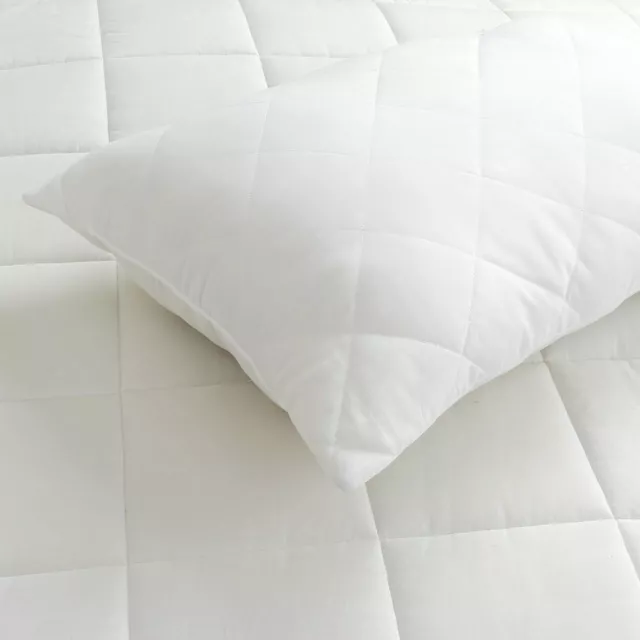 Pillows 2 Pack Hotel Quality Luxury Quilted Cover Anti-Allergy Premium Filled