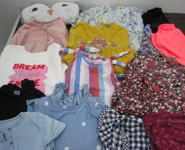 Girls Clothing Bundle Size 2-3 3-4 Years Job Lot Tops Coat