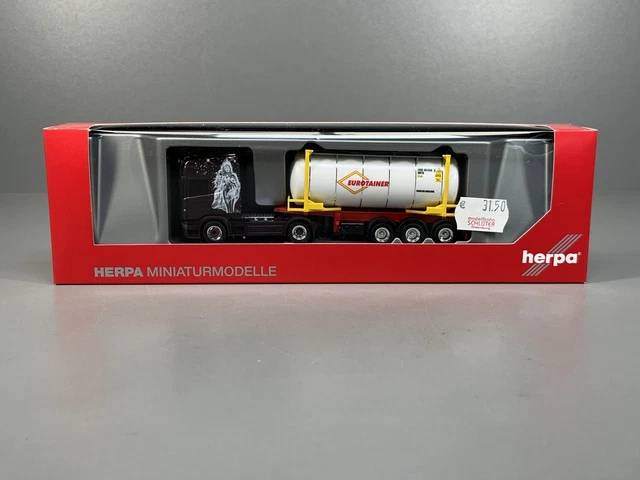 Herpa Scania T 164 Container Sattelzug – Sundbye Schenker – Échelle 1:87 – Occasion