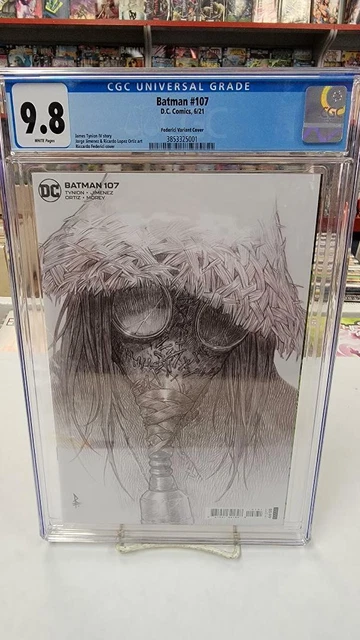 BATMAN #107 Federici Variant (DC Comics, 2021) CGC Graded 9.8 ~ White Pages