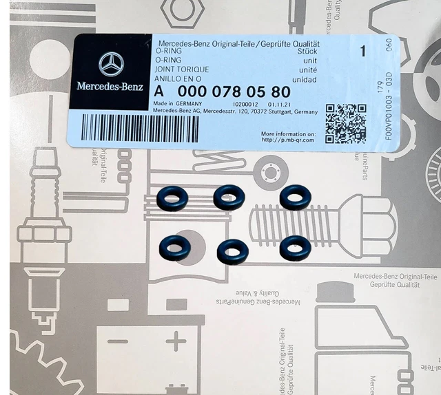 GENUINE MERCEDESBENZ OM642 OM651 Rubber Injector LeakOff Seals X6