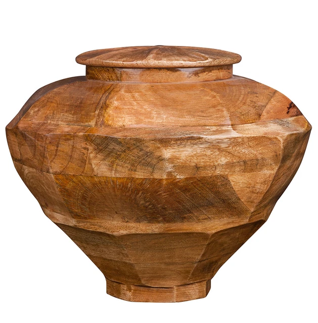 Hand Aktiviert Schöne Holz Mango Mensch Einäscherung Urne für Asche Denkmal MU1