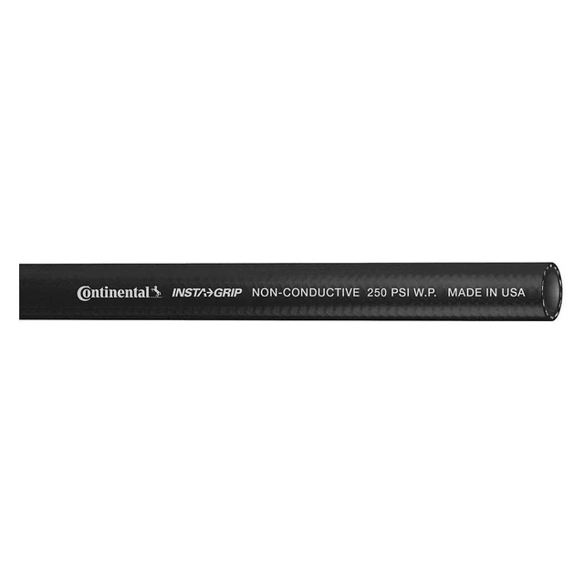 CONTINENTAL IGBK03825-150-G Air Hose,3/8" ID x 150 ft.,Black