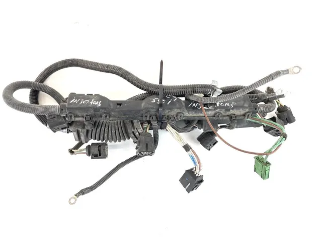 06-10 Bmw 550I 4.8L V8 Gas Engine Motor Fuel Injector Wire Wiring Harness Oem