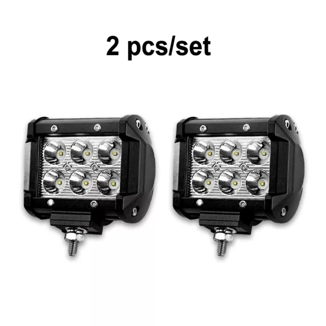 2x 4" 180W LED Work Light Bar 4WD Offroad SPOT Pods Fog ATV SUV UTV Driving Lamp 2