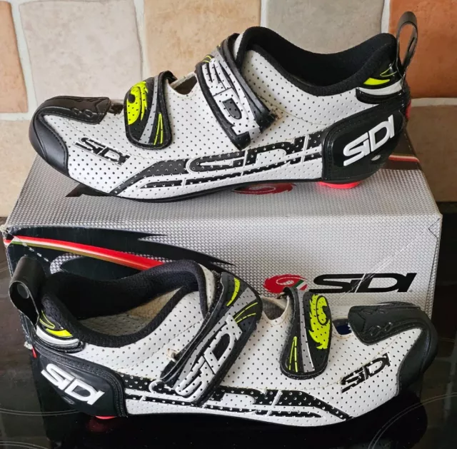 Sidi T-4 Air Carbon Triathlon Cycling Shoes Size Eur 41 Immaculate Used Indoors