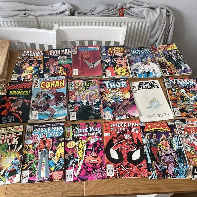 Marvel Superhero Comics Job Lot 62 Issues Spider Man Conan XMen Avengers etc